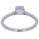 9ct White Gold 0.50ct Brilliant Cut Lab Grown Diamond Solitaire Ring