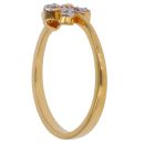 22ct Yellow Gold Cubic Zirconia Butterfly Ring