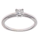 9ct White Gold 0.20ct Brilliant Cut Diamond Solitaire Ring