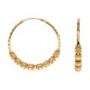 22ct Yellow Gold Eternity Hoop Earrings