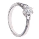 18ct White Gold 0.50ct Brilliant Cut Diamond Solitaire Ring