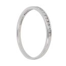 9ct White Gold 0.17ct Diamond Half Eternity Ring