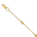 22ct Yellow Gold Diamond Cut Bead Fancy Bracelet 7"