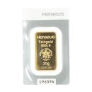 20g Heraeus Sealed Gold Bar