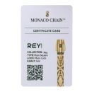 14ct Yellow Gold Monaco Byzantine Rey Plain Lock Chain 24"