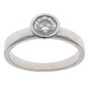 Platinum 0.50ct Brilliant Cut Lab Grown Diamond Solitaire Ring