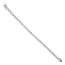 18ct White Gold 7.25ct Brilliant Cut Diamond Tennis Bracelet 7"