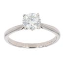 18ct White Gold 1.00ct Diamond Solitaire Ring