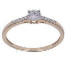 9ct Yellow Gold 0.25ct Brilliant Cut Lab Grown Diamond Solitaire Ring