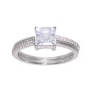 Sterling Silver Cubic Zirconia Dress Ring by Icesia