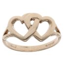 9ct Yellow Gold Hearts Fancy Ring