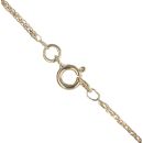 18ct Yellow Gold 0.10ct Brilliant Cut Diamond Cross Pendant and Chain 18"