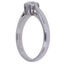 18ct White Gold 0.25ct Oval Cut Diamond Solitaire Ring