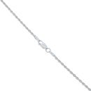 Silver Diamond Cut Rope Chain 16" By Icesia