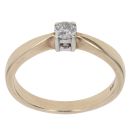 9ct Yellow Gold 0.25ct Brilliant Cut Diamond Solitaire Ring