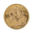 1927 George V Large Head South Africa Full Sovereign Coin