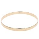 9ct Yellow Gold Plain Hammered Style Bangle