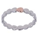 Silver Heart Band Ring By Icesia