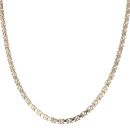 9ct Yellow Gold Flat Byzantine Chain 20"
