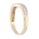 9ct Yellow Gold 0.15ct Diamond Wave Ring