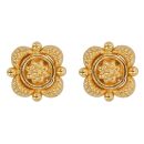 22ct Yellow Gold Rosette Stud Earrings