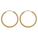 22ct Yellow Gold Dot Grain Hoop Earrings