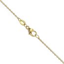18ct Yellow Gold 0.10ct Diamond and Blue Topaz Pendant and Chain 18"