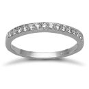 18ct White Gold 0.26ct Pave Set Diamond Eternity Ring