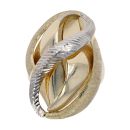 14ct Yellow & White Gold Swirl Ring
