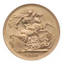 1913 George V Large Head UK Full Sovereign Coin