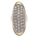 9ct Yellow Gold Cubic Zirconia Dome Ring