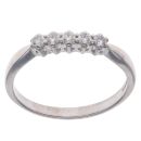 18ct White Gold 0.25ct Brilliant Cut Diamond Five Stone Ring