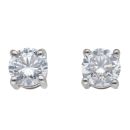 Platinum 1.00ct Brilliant Cut Lab Grown Diamond Solitaire Studs