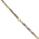 14ct Yellow And White Gold Oval Link 24" Chain
