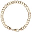 9ct Yellow Gold Curb Bracelet 9"