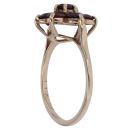 9ct Yellow Gold Garnet Cluster Ring