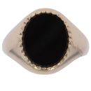 9ct Yellow Gold Onyx Signet Ring