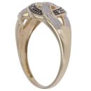 9ct Yellow Gold 0.10ct Diamond Fancy Ring