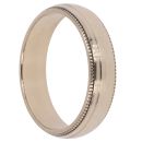 9ct Yellow Gold Milgrain Wedding Band 4.6mm
