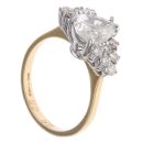 18ct Yellow Gold 1.46ct Pear And Brilliant Cut Diamond Fancy Ring