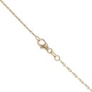 9ct Yellow Gold 0.01ct Diamond and Created Sapphire Pendant and Chain 16"