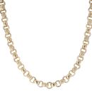 9ct Yellow Gold Patterned Belcher Chain 22"
