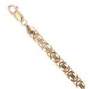 9ct Yellow Gold Byzantine Bracelet 8"