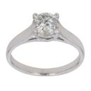 18ct White Gold 0.75ct Brilliant Cut Diamond Solitaire Ring