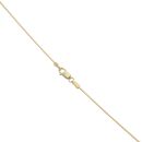 14ct Yellow Gold 0.20ct Baguette Cut Diamond And Pearl Pendant And Chain 18"