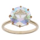 9ct Yellow Gold Cubic Zirconia Single Stone Ring