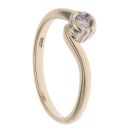 9ct Yellow Gold 0.15ct Diamond Twist Ring