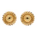 22ct Yellow Gold Granulation Stud Earrings
