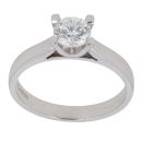 Platinum 0.80ct Brilliant Cut Diamond Solitaire Ring