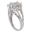18ct White Gold 1.69ct Brilliant Cut Diamond Cluster Ring